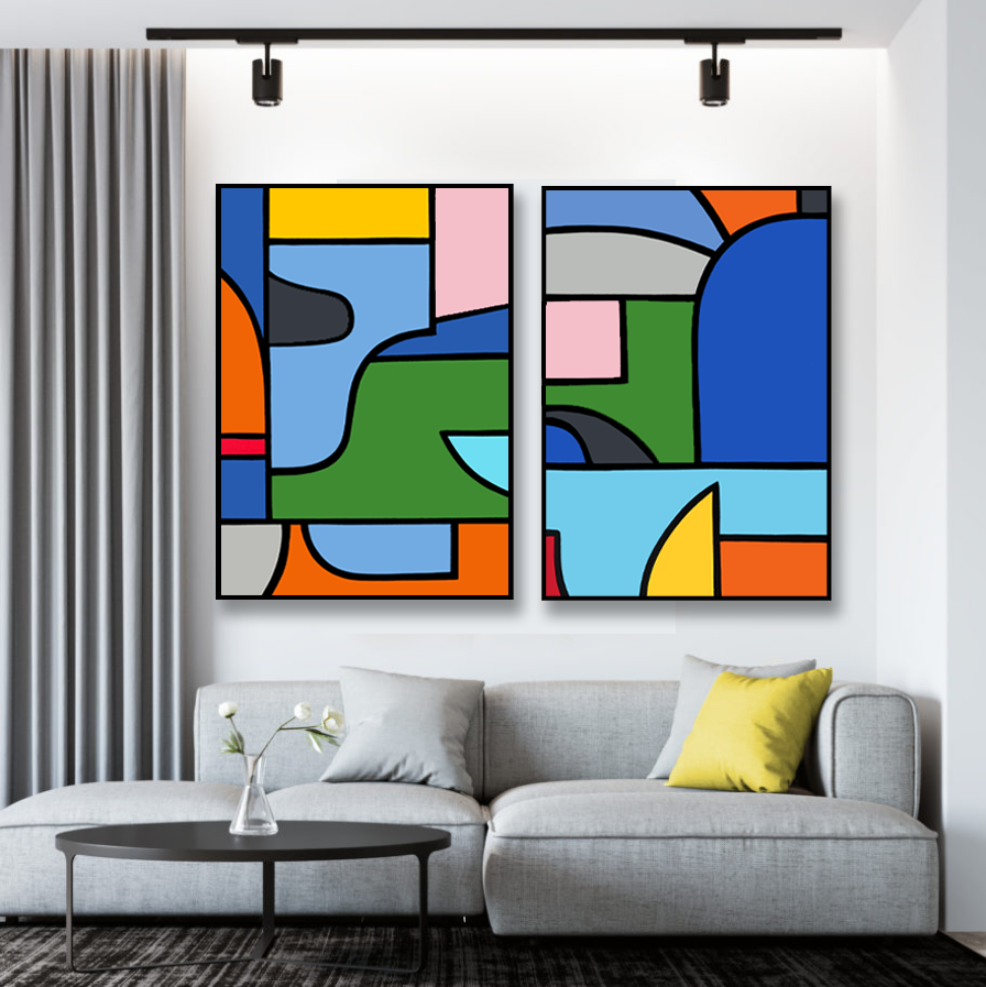 LAGOON DIPTYCH (FRAMED)