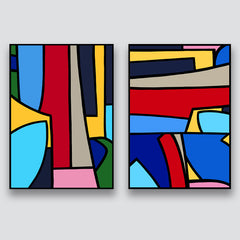 URBAN LANDSCAPE & HARBOUR (DIPTYCH)